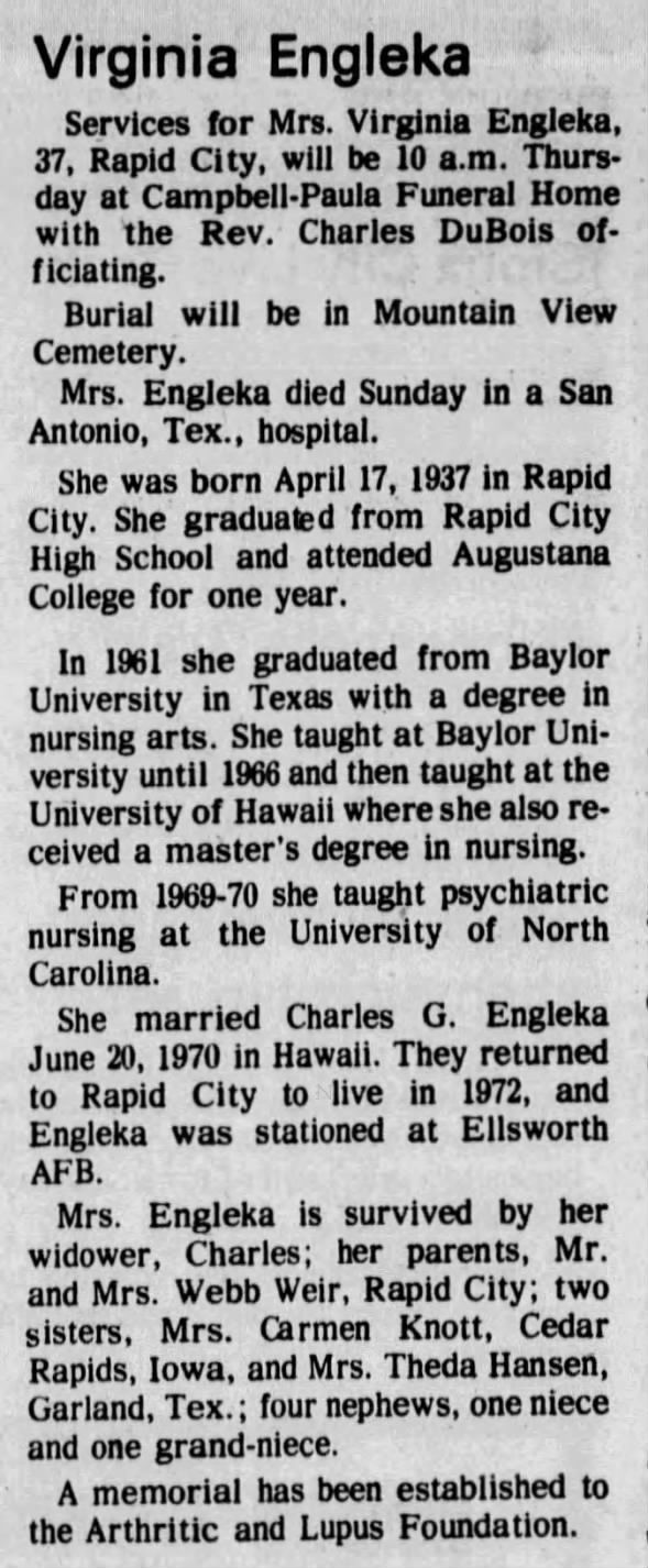 Clipping from Rapid City Journal
